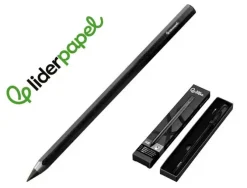 LAPICES DE GRAFITO INFINITO LIDERPAPEL ALUMINIO HEXAGONAL NEGRO ULTRA RESISTENTE 1 PUNTA DE RECAMBIO