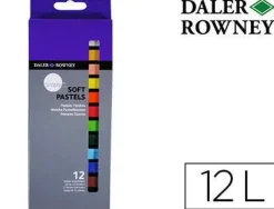 LAPICES PASTEL OLEO DALER ROWNEY SIMPLY SUAVE CAJA DE 12 COLORES SURTIDOS