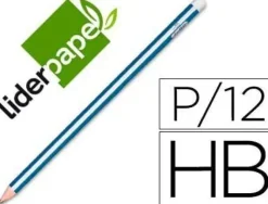 LAPIZ DE GRAFITO SIN GOMA LIDERPAPEL TRIANGULAR