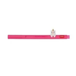 LEGAMI BOLIGRAFO DE GEL 0,05MM ROSA NEON CON ANIMAL DECORADO UNICORNIO CPPKIT6