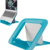 LEITZ ERGO COSY SOPORTE AJUSTABLE PARA PORTATIL - DISEÑO ERGONOMICO - ALTURA AJUSTABLE - COLOR AZUL