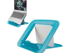 LEITZ ERGO COSY SOPORTE AJUSTABLE PARA PORTATIL - DISEÑO ERGONOMICO - ALTURA AJUSTABLE - COLOR AZUL
