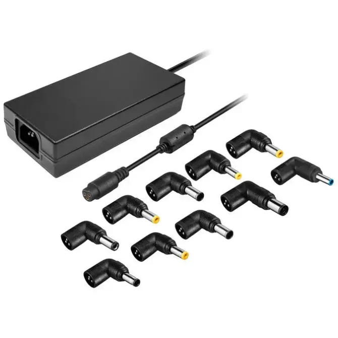 LEOTEC CARGADOR UNIVERSAL AUTOMATICO PARA PORTATIL 120W - 10 CONECTORES DIFERENTES