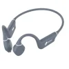 LEOTEC KURI AURICULARES DEPORTIVOS DE CONDUCCION OSEA BLUETOOTH 5.4 - AUTONOMIA HASTA 12H - BATERIA DE 180MAH - RESISTENCIA IPX5 - COLOR GRIS