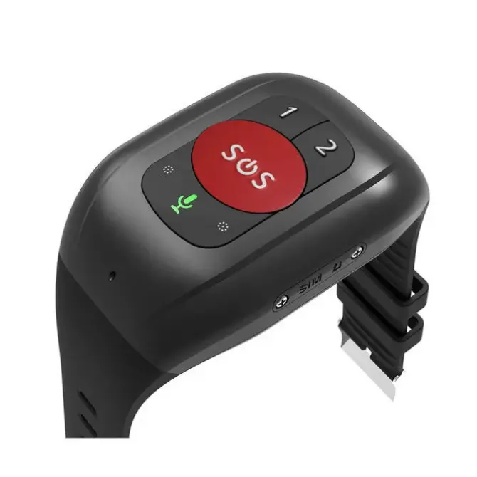 LEOTEC SENIOR SMART BAND 4G - GEOLOCALIZA EN TIEMPO REAL - LOCALIZACION POR MEDIO DE REDES WIFI Y LBS - MONITOR DE RITMO CARDIACO, PODOMETRO, TENSIOMETRO ETC... - COLOR NEGRO/BOTON SOS ROJO