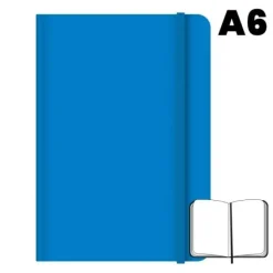 LIBRETA COSIDA CAMPUS UNIVERSITY A6 HOJAS LISAS AZUL CIELO