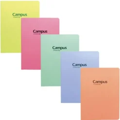 LIBRETA 255X190 80G 36H TAPA POLIPROPILENO PASTEL LISO 002881