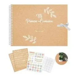 LIBRO COMUNION NATURAL PERSONALIZ. CON LETRAS NUME