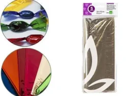 LIDERPAPEL 5 HOJAS PAPEL CELOFAN INCOLORO 50X70CM 22G CS75026