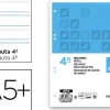 LIDERPAPEL RECAMBIO 4º CUARTO 4 Y 6 TALADROS 100 HOJAS PAUTA 3,5 MM CON MARGEN RC10
