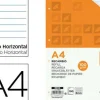 LIDERPAPEL RECAMBIO FOLIO 100H MULTITALADRO 1 RAYA HORIZAONTAL 100GR CS72247 RE06