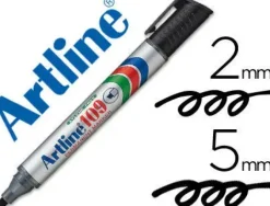 LIDERPAPEL ROTULADOR ARTLINE EK-109 PERMANENTE 2/5 MM COLOR NEGRO CS26915