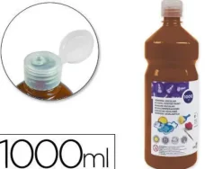 LIDERPAPEL TEMPERA LIQUIDA LAVABLE 1000 ML MARRON CS59229
