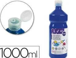 LIDERPAPEL TEMPERA LIQUIDA LAVABLE 1000 ML AZUL MARINO CS59224