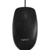 LOGITECH B100 RATON USB 800DPI - 3 BOTONES - USO AMBIDIESTRO - CABLE DE 1.80M - COLOR NEGRO