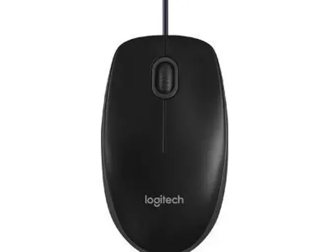 LOGITECH B100 RATON USB 800DPI - 3 BOTONES - USO AMBIDIESTRO - CABLE DE 1.80M - COLOR NEGRO