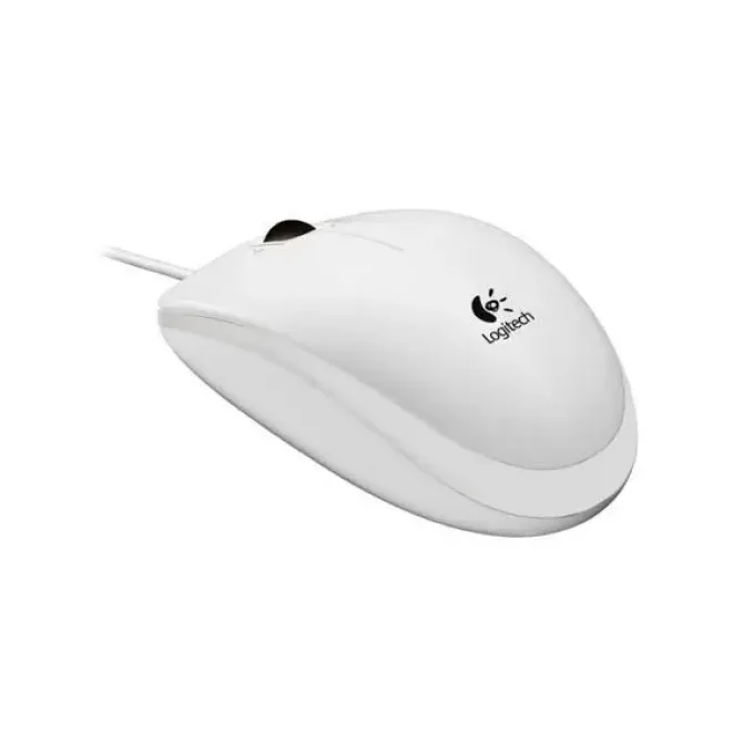 LOGITECH B100 RATON USB 800DPI - 3 BOTONES - USO AMBIDIESTRO - CABLE DE 1.80M - COLOR BLANCO