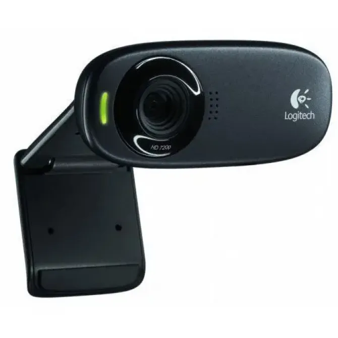 LOGITECH C310 WEBCAM HD 720P - 5MPX - USB 2.0 - MICROFONO INTEGRADO - ANGULO DE VISION 60º - ENFOQUE FIJO - CABLE DE 1.50 - COLOR NEGRO