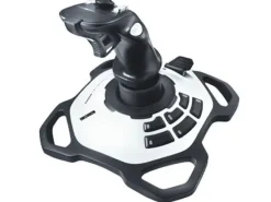 LOGITECH EXTREME 3D PRO JOYSTICK USB - 12 BOTONES PROGRAMABLES - DISPARADOR RAPIDO - ERGONOMICO - BASE SOLIDA Y ESTABLE - COLOR BLANCO/NEGRO