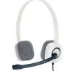 LOGITECH H150 AURICULARES CON MICROFONO - MICROFONO PLEGABLE - DIADEMA AJUSTABLE - ALMOHADILLAS ACOLCHADAS - CONTROLES EN CABLE - CABLE DE 1.80M - COLOR BLANCO