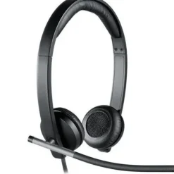 LOGITECH H650E AURICULARES CON MICROFONO USB - MICROFONO PLEGABLE - ALMOHADILLAS ACOLCHADAS - CONTROLES EN CABLE - COLOR NEGRO