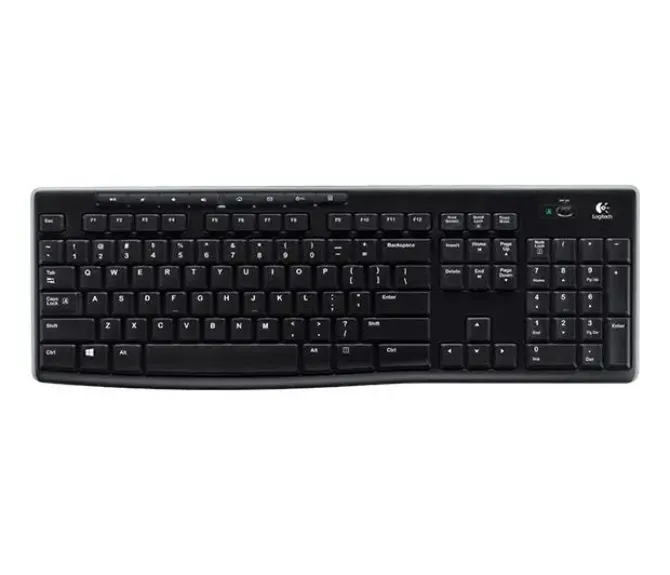 LOGITECH K270 TECLADO INALAMBRICO USB - RESISTENTE A SALPICADURAS - TECLAS DE ACCESO RAPIDO - COLOR NEGRO