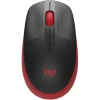 LOGITECH M190 FULL SIZE RATON INALAMBRICO USB 1000DPI - 3 BOTONES - GRAN TAMAÑO - USO AMBIDIESTRO - COLOR NEGRO/ROJO