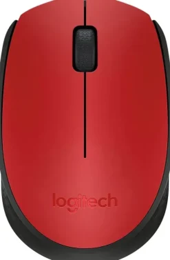 LOGITECH M171 RATON INALAMBRICO 1000DPI - 3 BOTONES - USO AMBIDIESTRO - COLOR ROJO