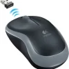 LOGITECH M185 RATON INALAMBRICO 1000DPI - 3 BOTONES - USO AMBIDIESTRO - COLOR NEGRO/GRIS