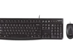 LOGITECH MK120 PACK USB TECLADO + RATON 1000DPI 3 BOTONES - USO AMBIDIESTRO - COLOR NEGRO