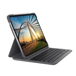 LOGITECH SLIM FOLIO PRO FUNDA CON TECLADO RETROILUMINADO BLUETOOTH PARA IPAD PRO 1ª Y 2ª GENERACION 11 - ON/OFF AUTOMATICO - ESCRITURA COMODA - CIERRE MAGNETICO - COLOR GRIS
