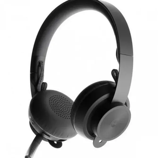 LOGITECH ZONE WIRELESS UC AURICULARES BLUETOOTH CON MICROFONO - AUTONOMIA HASTA 16H - DIADEMA AJUSTABLE - ALMOHADILLAS ACOLCHADAS - CONTROLES EN AURICULAR - PLEGABLES - COLOR NEGRO