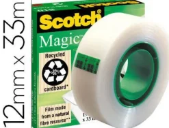 3M MMM CINTA ADHESIVA INV.SCOTCH MAGIC 12X33 810/1233 MAK069177