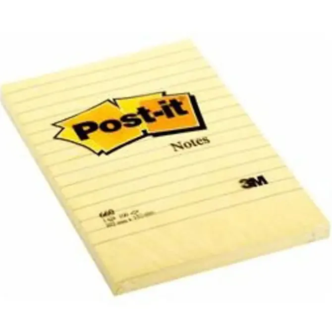 3M MMM NOTA ADH.POST-IT 102X152 AMARILLO HN 660 MAK029266