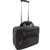 MALETIN PARA PORTAIL Q-CONNECT 16" NEGRO 1 ASA 2 BOLSILLOS EXTERIORES Y RUEDAS MEDIDAS 410X325X150 MM