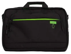 MALETIN PARA PORTATIL Q-CONNECT 15,6" NEGRO 1 ASA 2 BOLSILLOS EXTERIORES POLIETILENO RECICLADO