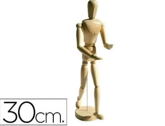 MANIQUI DE PINTURA ARTIST MADERA MASCULINO 30 CM