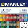 MANLEY PACK DE 50 CERAS BLANDAS DE TRAZO SUAVE - IDEAL PARA TECNICAS Y APLICACIONES VARIADAS - AMPLIA GAMA DE COLORES - COLORES SURTIDOS