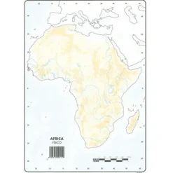 MAPA MUDO AFRICA FISICO