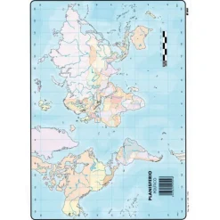 MAPA MUDO PLANISFERIO FISICO
