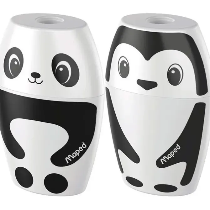 MAPED AFILALAPICES DE PLASTICO CON DEPOSITO PANDA DELFIN 034014