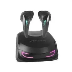 MARS GAMING AURICULARES INALAMBRICOS PREMIUM TWS MHI-ULTRA - ANC+ENC+PASIVA - SONIDO NEOGRAPHENE - 24H DE BATERIA - RGB FLOW - BLUETOOTH 5.3 - IPX4 - APP CONTROL - COLOR NEGRO