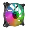 MARS GAMING MF-3D ARGB VENTILADOR - EFECTO ESPEJO INFINITO 3D - ILUMINACION ARGB 360° - COMPATIBLE CON ASUS AURA SYNC Y MAS - COLOR NEGRO