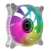 MARS GAMING MF-3D VENTILADOR ARGB - EFECTO ESPEJO INFINITO 3D - ILUMINACION 360° - COMPATIBLE CON CONTROLADORES ARGB - COLOR BLANCO