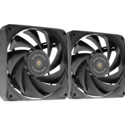 MARS GAMING MF-NCLX2 KIT DE VENTILADORES PWM - ASPAS HIBRIDAS - RODAMIENTOS FDB DE COBRE - PADS ANTIVIBRACION - CONTROL PRECISO DE VELOCIDAD - FLUJO DE AIRE 72 CFM - COLOR NEGRO