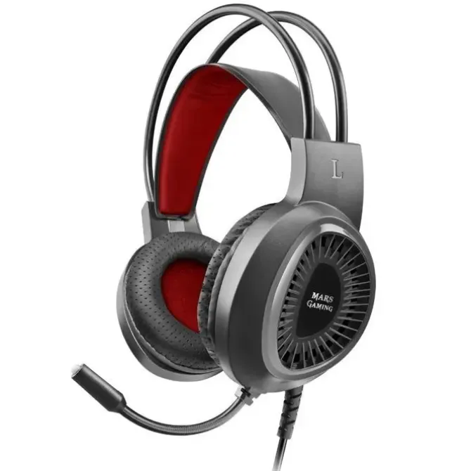 MARS GAMING MH120 AURICULARES GAMING CON MICROFONO FLEXIBLE - DIADEMA AJUSTABLE - ALMOHADILLAS ACOLCHADAS - CONTROL EN AURICULAR - CABLE DE 1.80M