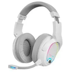 MARS GAMING MHW-100 AURICULARES INALAMBRICOS - SONIDO ENVOLVENTE - ILUMINACION ARGB - 40H DE BATERIA - MICROFONO ENC EXTRAIBLE - CONEXION 2.4GPRO SIN LATENCIA - COLOR BLANCO