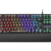 MARS GAMING MKXTKL TECLADO MECANICO - DISEÑO TKL COMPACTO - ILUMINACION RGB MULTIEFECTOS - SWITCHES OUTEMU SQ - REPOSAMUÑECAS ERGONOMICO EXTRAIBLE - COLOR NEGRO