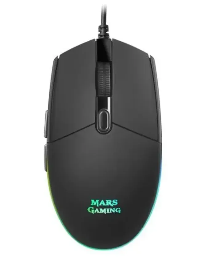MARS GAMING MMG RATON GAMING USB 3200DPI - 6 BOTONES - ILUMINACION LED RGB - USO DIESTRO - CABLE DE 1.60M