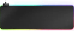 MARS GAMING MMPRGB2 ALFOMBRILLA RGB XXL CON HUB USB2.0 - DESLIZAMIENTO NANOTEXTIL - ILUMINACION RGB CONTROL - DISEÑO XXL - 2 PUERTOS USB - RESISTENTE Y FLEXIBLE - 800X300MM - COLOR NEGRO